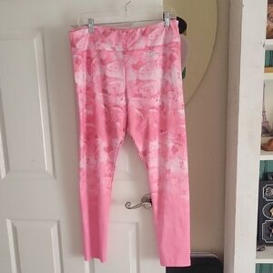 Guy Harvey SzXL Pink Marble-Workout comfort Leggings